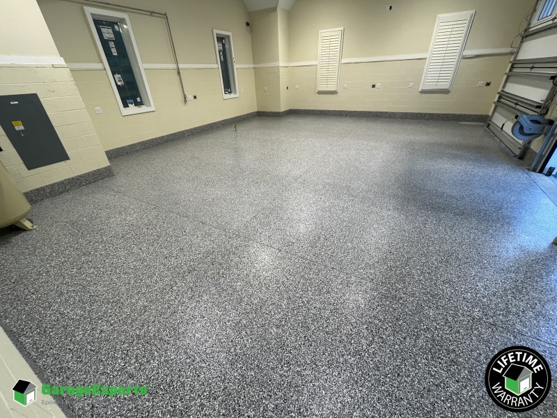 Residential Garage Epoxy Flooring in Newport News, Virginia