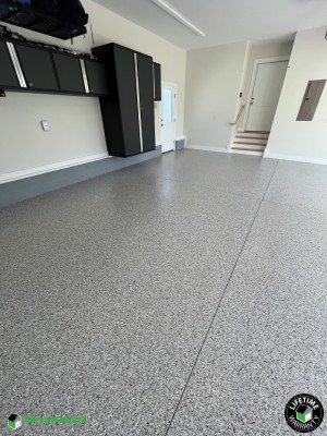 Residential Garage Epoxy Flooring in Urbanna, Virginia