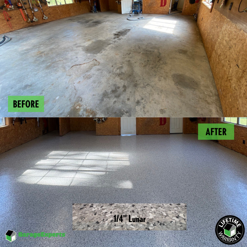 Residential Garage Epoxy Flooring in Park Hill, Ok