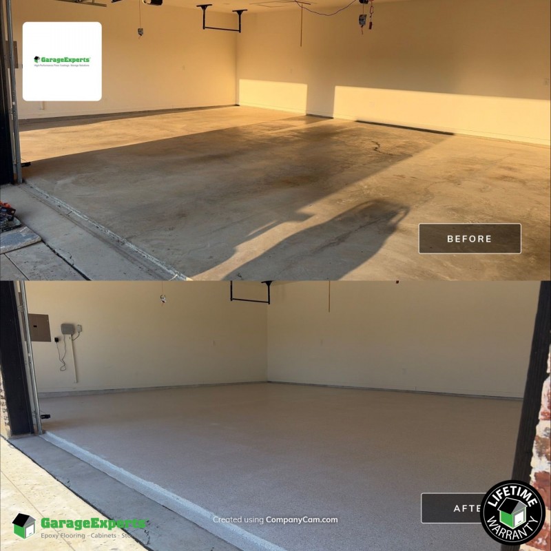 Residential Garage Epoxy Flooring in Aubrey, Tx