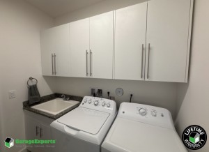 Residential Laundry Room Cabinet Storage Solution in Port Saint Lucie, Fl