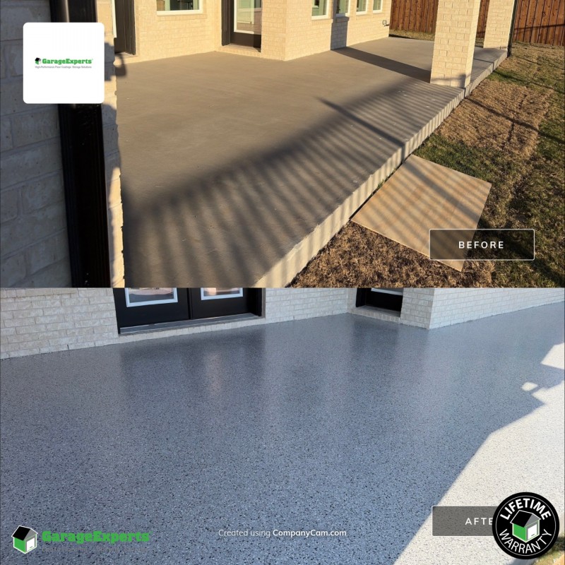 Residential Patio Epoxy Flooring in Prosper, Tx