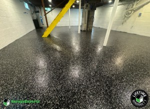 Residential Basement Epoxy Flooring in West Nyack, Ny