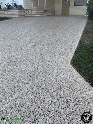 Residential Carport Driveway Epoxy Flooring in Palmetto, Fl