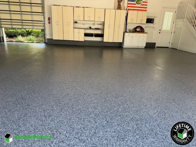 Residential Garage Epoxy Flooring in Sandestin Miramar Beach, Florida