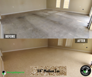 Residential Garage Epoxy Flooring in Bartlesville, Ok