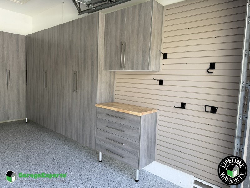 Residential Garage Epoxy Flooring and Cabinet Storage Solution in Fort Lauderdale, Fl Image