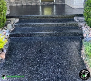 Residential Front Porch Epoxy Flooring in Saddlebrooke, Mo