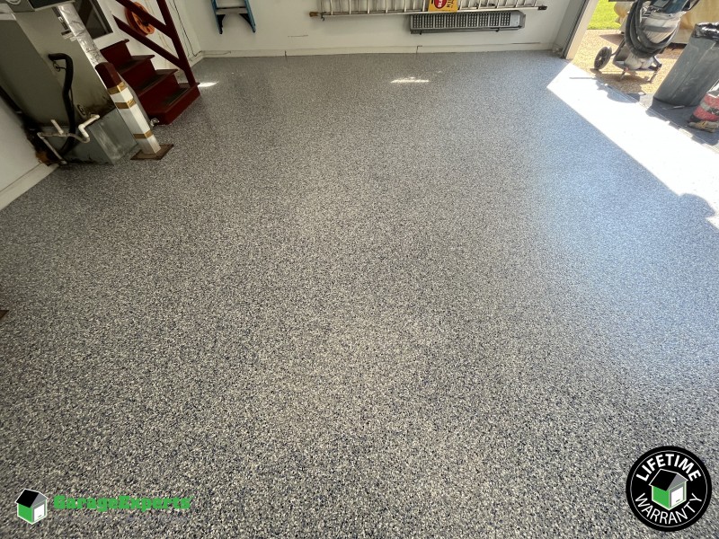 Residential Garage Epoxy Flooring in Yorktown, Virginia