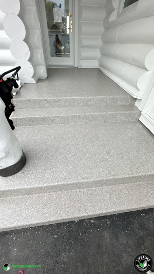 Residential Front Porch Epoxy Flooring in Wayzata, Mn