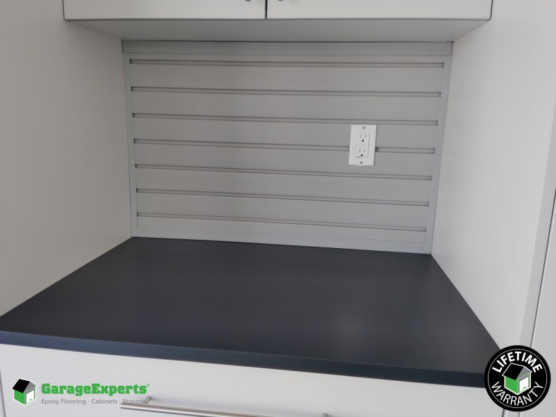 Residential Garage Epoxy Flooring and Cabinet Storage Solution in Boynton Beach, Fl