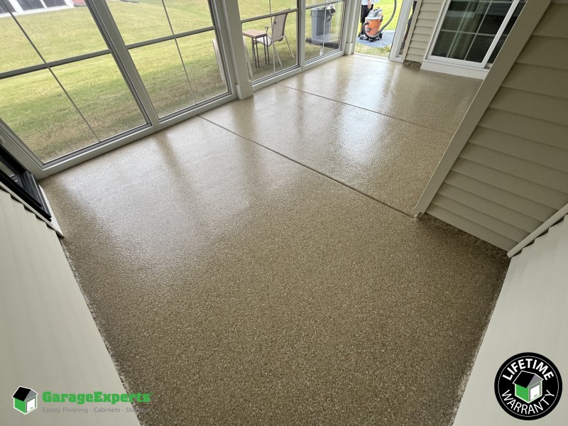 Residential Patio Epoxy Flooring in New Kent, Virginia