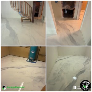 Residential Metallic Floor In An Home Office Epoxy Flooring in Great Falls, Vir