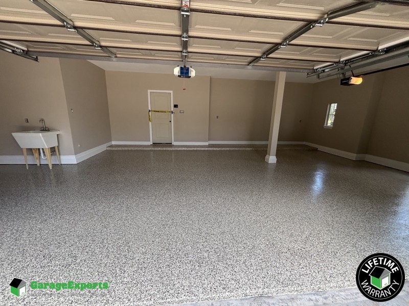 Residential Garage Epoxy Flooring in Flower Mound, Tx