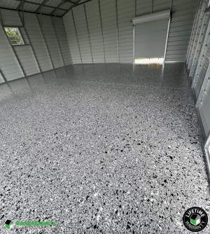 Residential Custom Blend Polyaspartic And Epoxy Flooring in Jupiter Farms, Fl