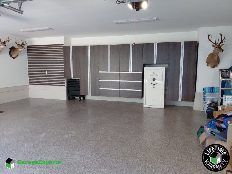 Residential Garage Cabinet Storage Solution in Wild Heron Panama City Beach, Florida Image