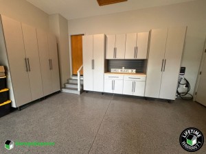 Residential Garage Cabinet Storage Solution in Wichita, Kansas
