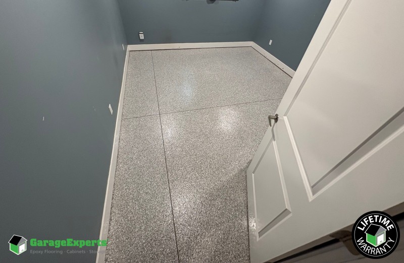 Residential Basement Epoxy Flooring in Andover, Ks