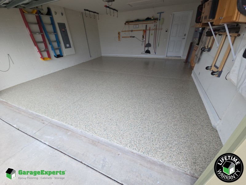Residential Garage Epoxy Flooring in Palm Bay, Fl
