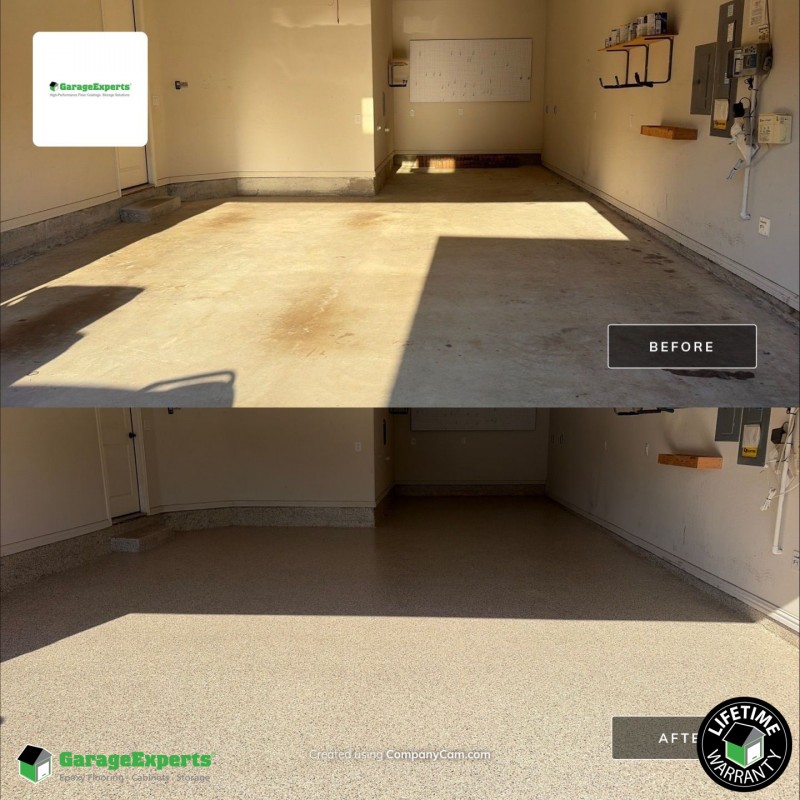 Residential Garage Epoxy Flooring in Prosper, Tx