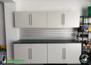 Residential Garage Epoxy Flooring and Cabinet Storage Solution in Alpine, Utah