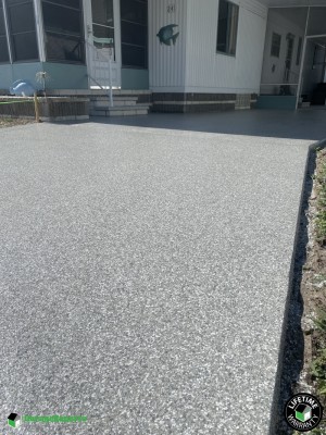 Residential Carport Driveway And Lanai Epoxy Flooring in Palmetto, Flor