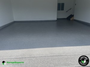 Residential Garage Epoxy Flooring and Cabinet Storage Solution in Harrisonburg, Virginia