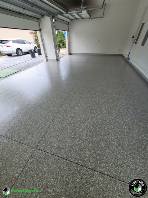 Residential Garage Epoxy Flooring in Sandestin Miramar Beach, Florida