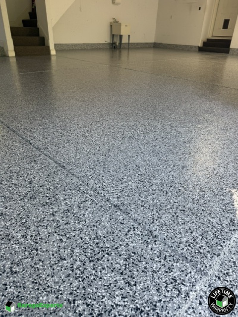 Residential 3 Car Garage Epoxy Flooring in Newburgh, In