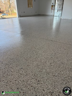 Residential 2 Car Garage Epoxy Flooring in Tell City, In