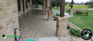 Residential Patio Epoxy Flooring in Sandia, Texas