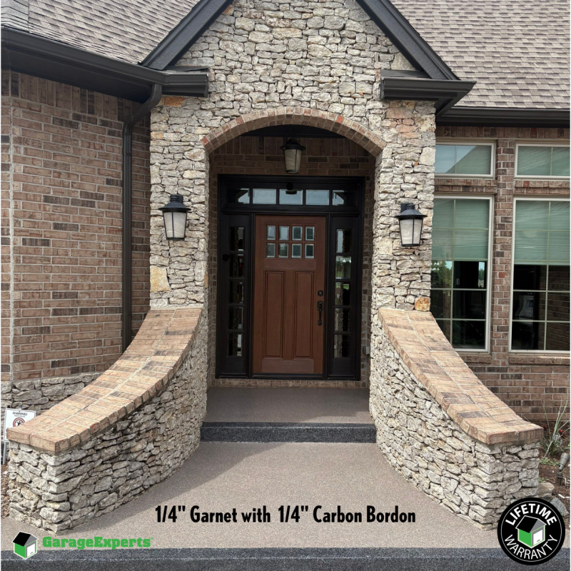 Residential Porch Epoxy Flooring in Broken Arrow, Ok