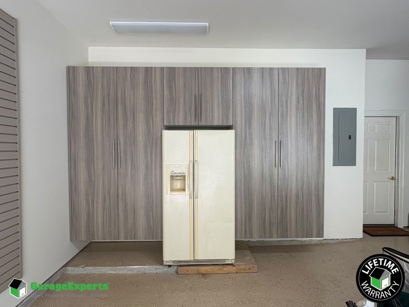 Residential Garage Cabinet Storage Solution in Conroe, Tx