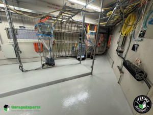 Commercial Telecom Room Arlington County Police Department Epoxy Flooring in Arlington, Va