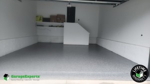 Residential 1 4 Lunar Installed In Garage Floor Epoxy Flooring in Mclean, Virginia
