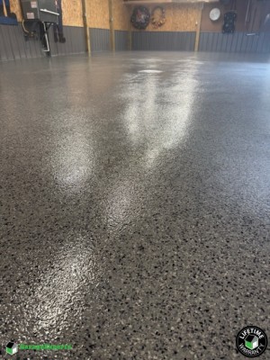 Residential 2 Car Garage Epoxy Flooring in Rockport, In