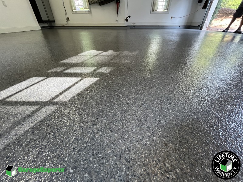 Residential Garage Epoxy Flooring in Williamsburg, Virginia