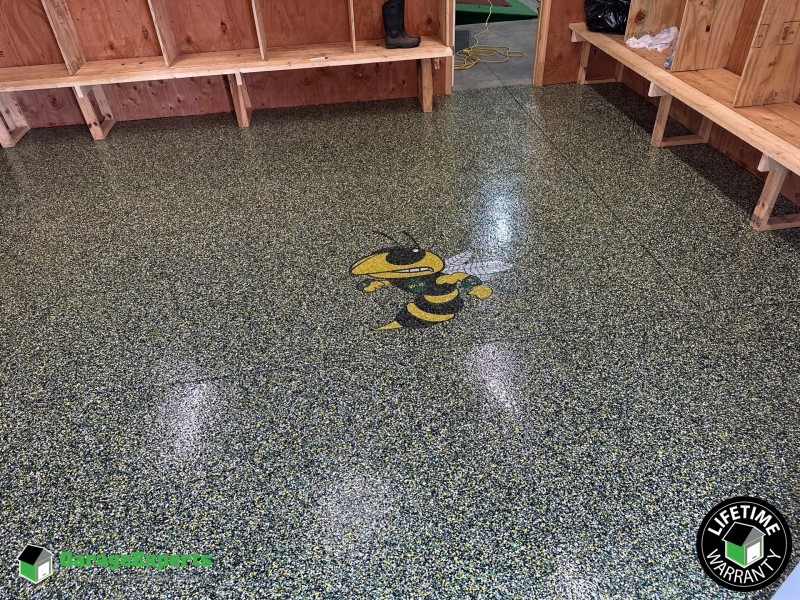 Commercial Locker Room Epoxy Flooring in Murfreesboro, Tennessee Image
