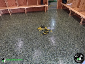 Commercial Locker Room Epoxy Flooring in Murfreesboro, Tennessee