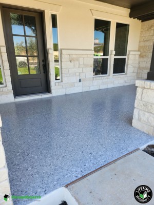 Residential Patio Epoxy Flooring in Dripping Springs, Texas