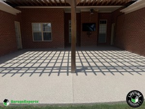 Residential Patio Epoxy Flooring in Harvest, Al