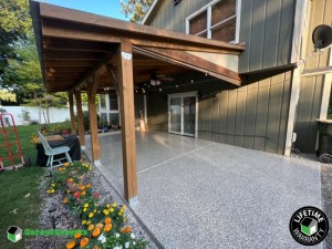 Residential Patio Epoxy Flooring in Somonauk, Il