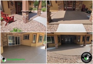 Residential Patio And Entrance Epoxy Flooring in Black Forest, Co