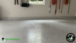 Residential 2 Car Garage With Stoney Creek Epoxy Flooring in Gainesville, Ga