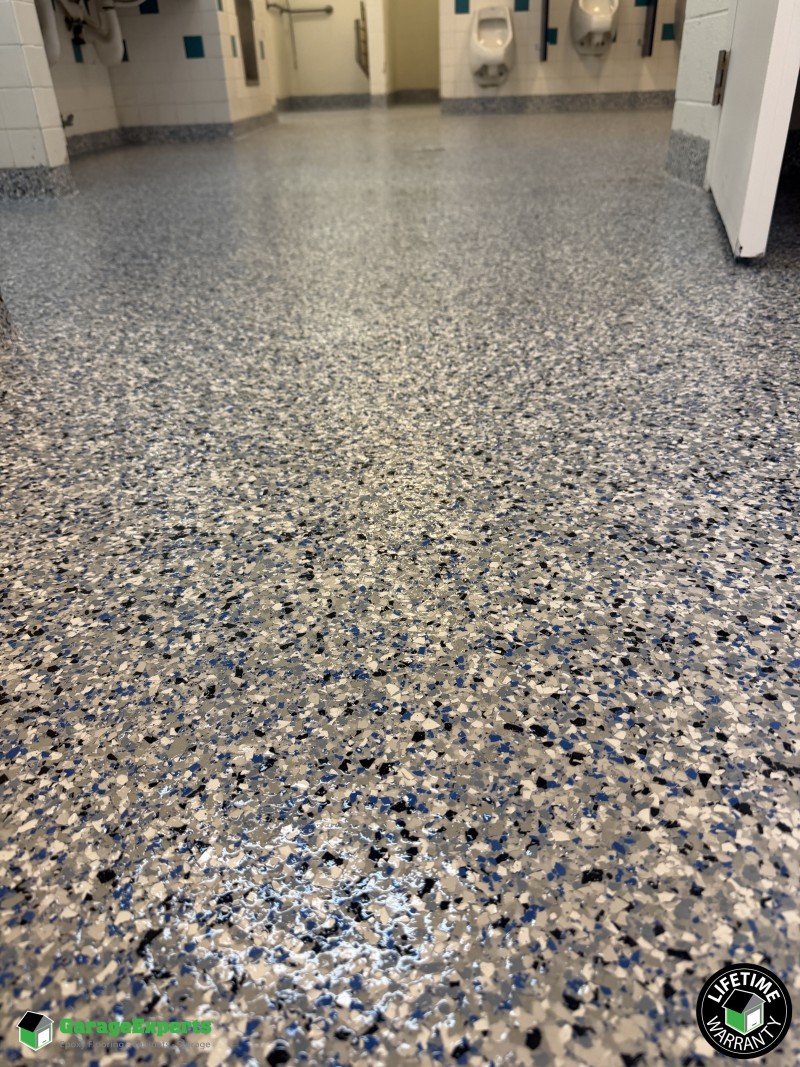 Commercial Falls Church Swimming Pool Locker Room Epoxy Flooring in Falls Church, Virginia Image
