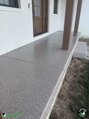 Residential Front Porch Epoxy Flooring in Pekin, Il