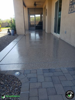 Residential Patio Epoxy Flooring in Green Valley, Az