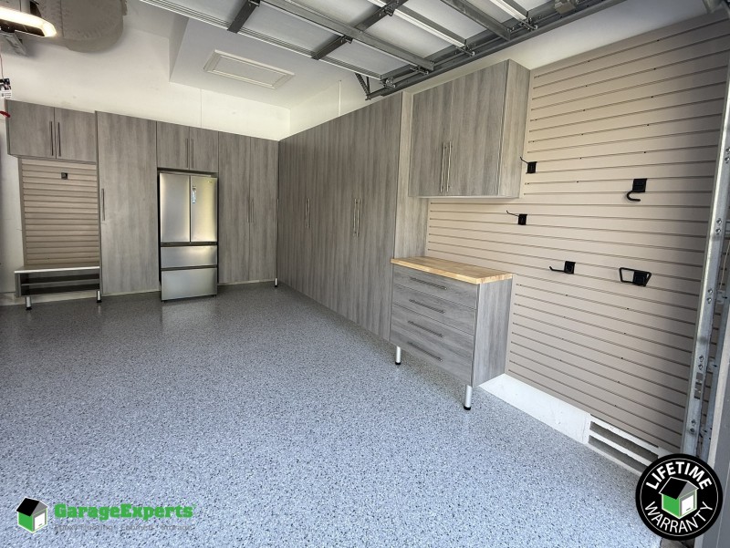 Residential Garage Epoxy Flooring and Cabinet Storage Solution in Fort Lauderdale, Fl Image