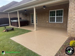 Residential Patio Epoxy Flooring in Huntsville, Al