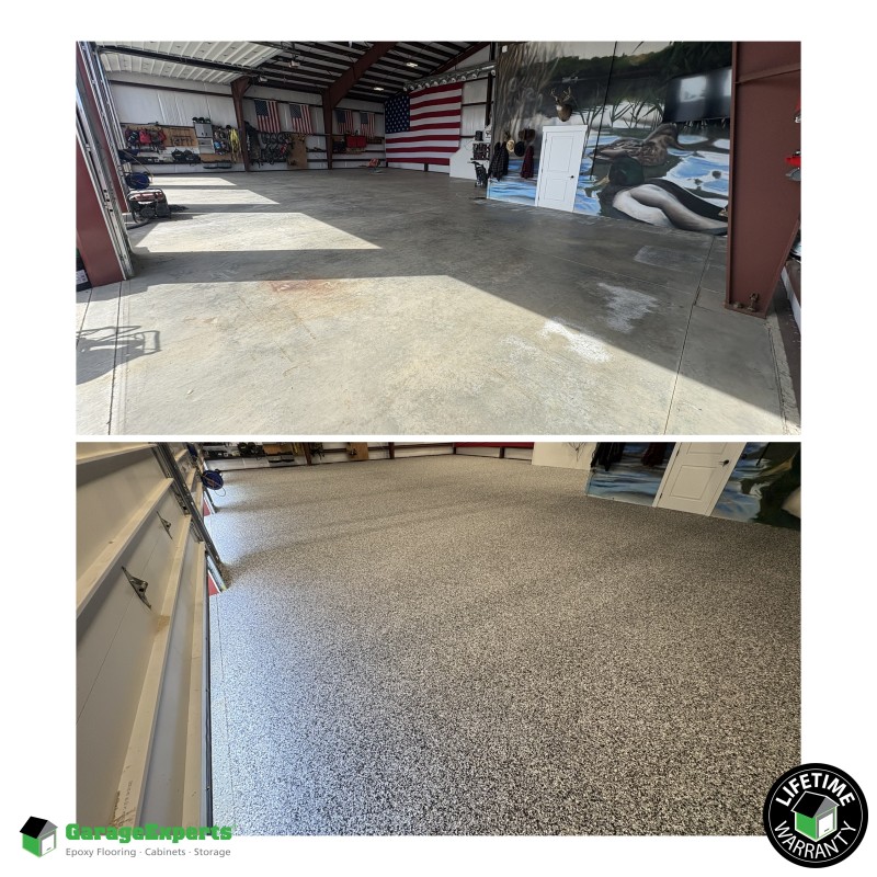 Residential Shop Epoxy Flooring in Mccall, Idaho